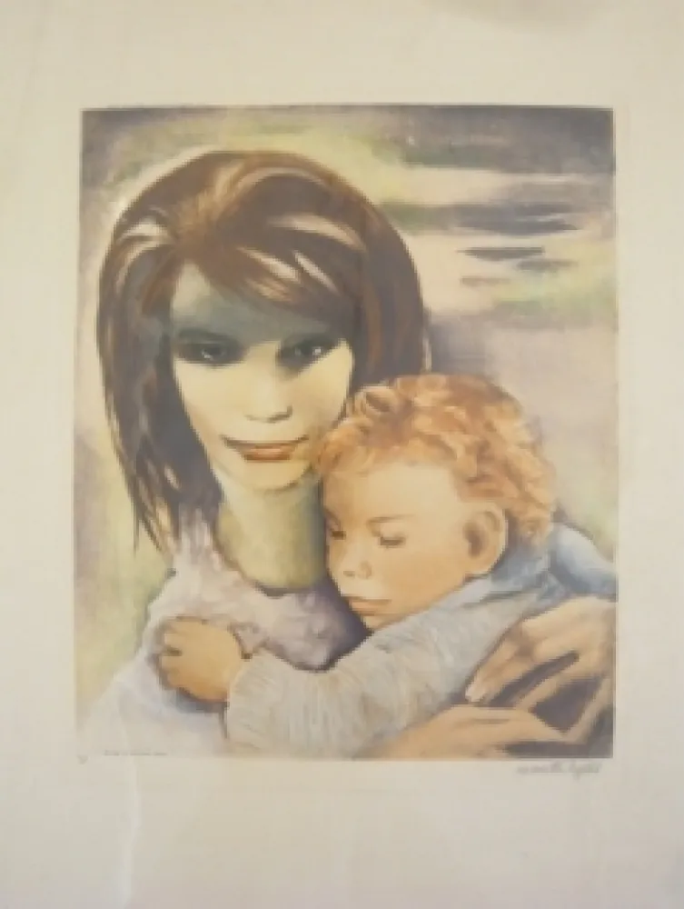 版画 Lydis - Maternité