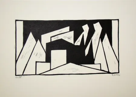 木刻 Maatsch - Composition, 1924
