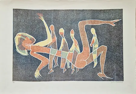 油毡版画 Maccari - Composizione