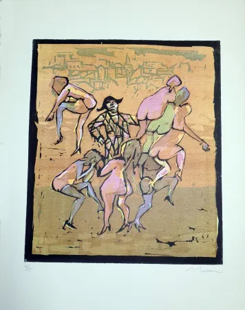 油毡版画 Maccari - Il balletto