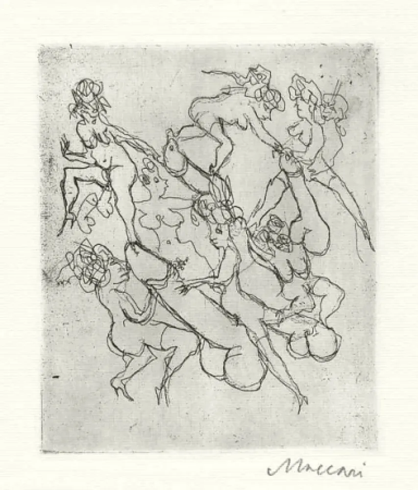 版画 Maccari - Senza titolo