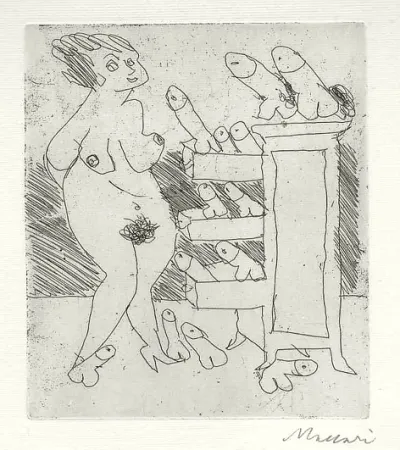 版画 Maccari - Senza titolo