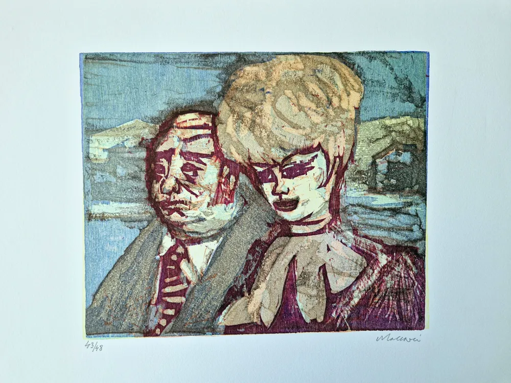 木刻 Maccari - Vivo di volata II