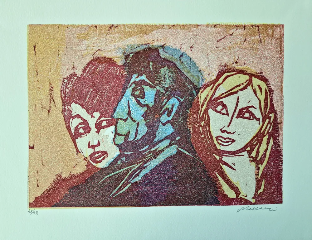 油毡版画 Maccari - Vivo di volata III