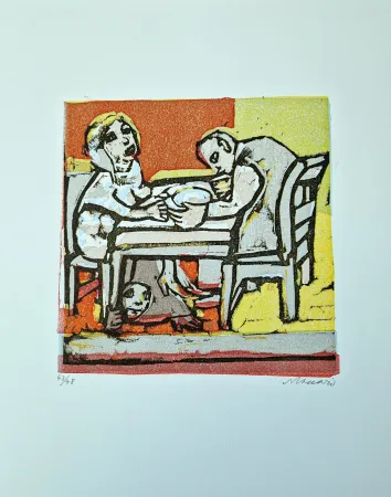 油毡版画 Maccari - Vivo di volata VI