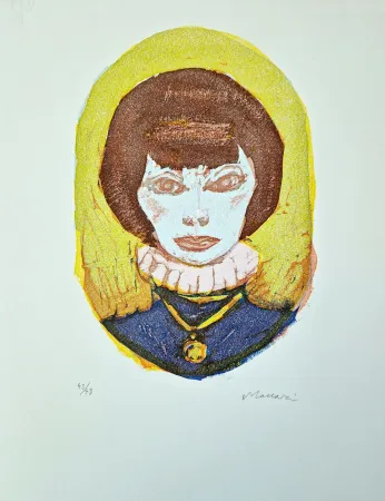 油毡版画 Maccari - Vivo di volata VII