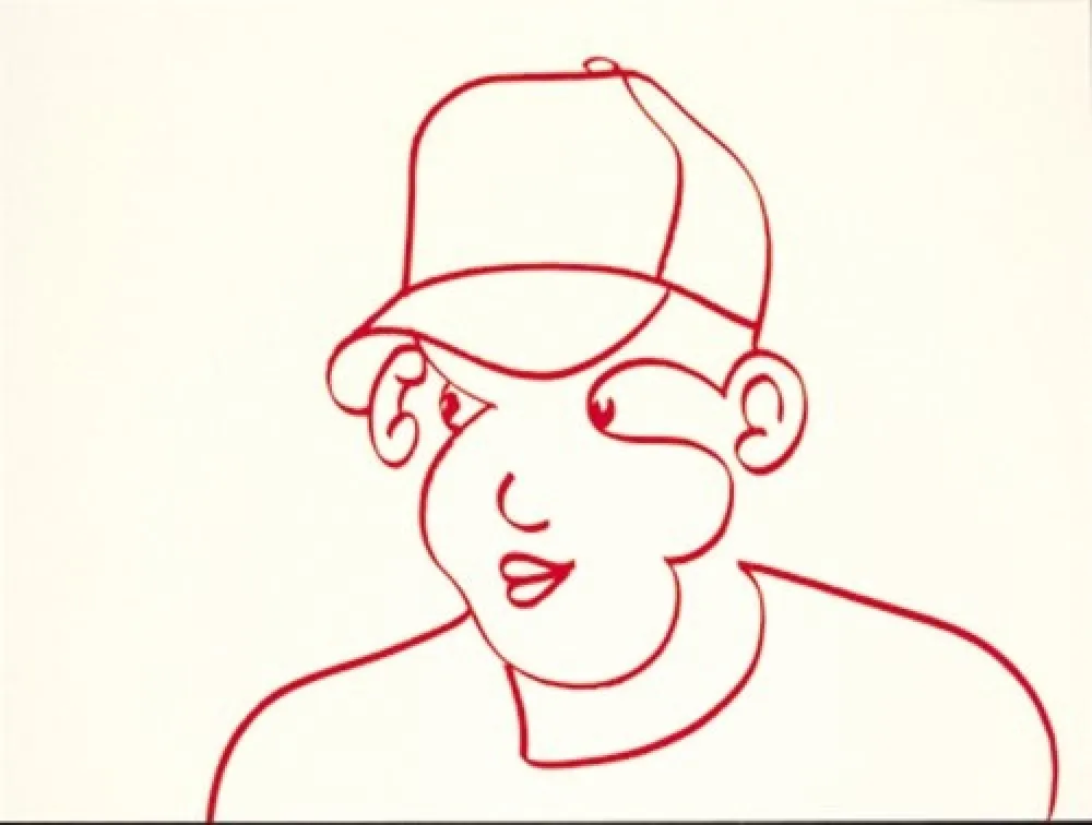 石版画 Macías - Rojo 2