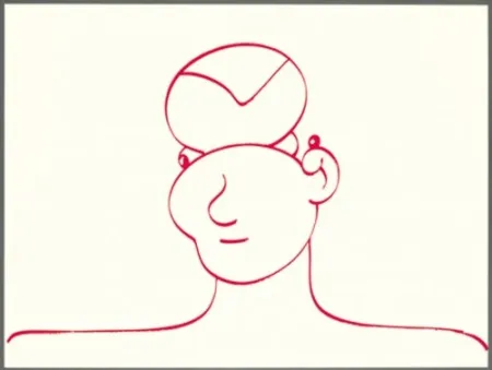 石版画 Macías - Rojo 3