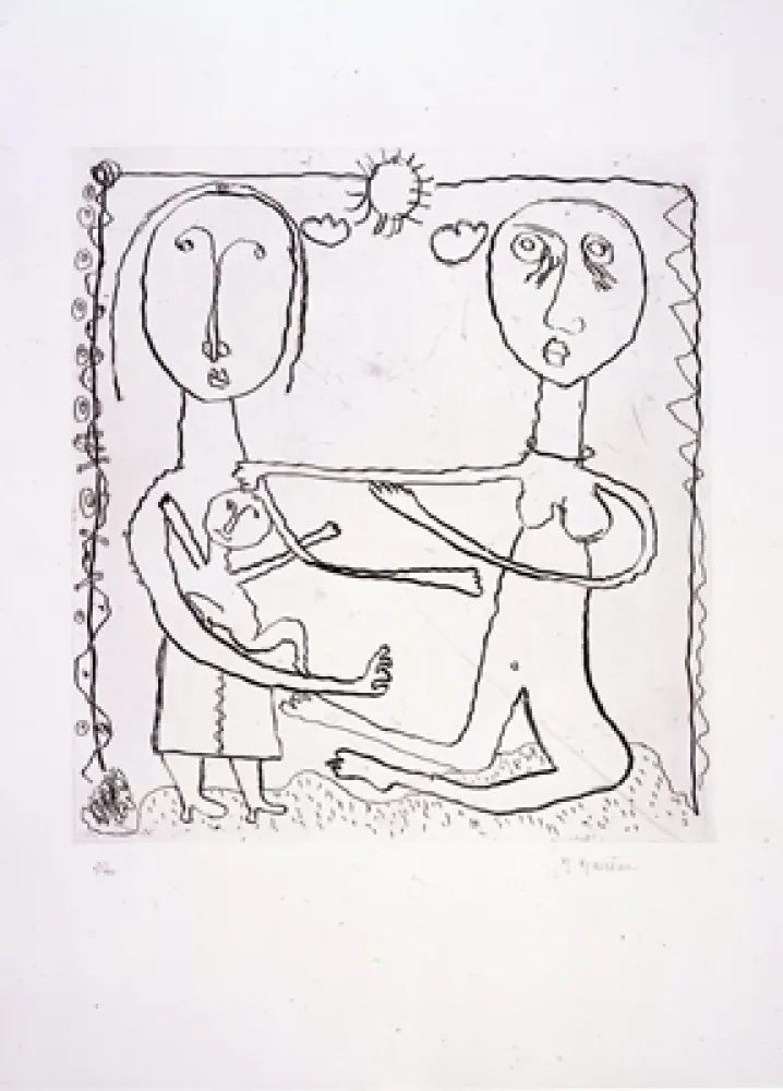 蚀刻版画 Macréau - Sans titre