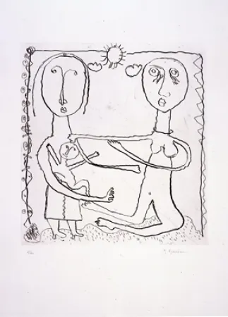 蚀刻版画 Macréau - Sans titre