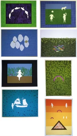 石版画 Maglione - Les enfants dans la prairie