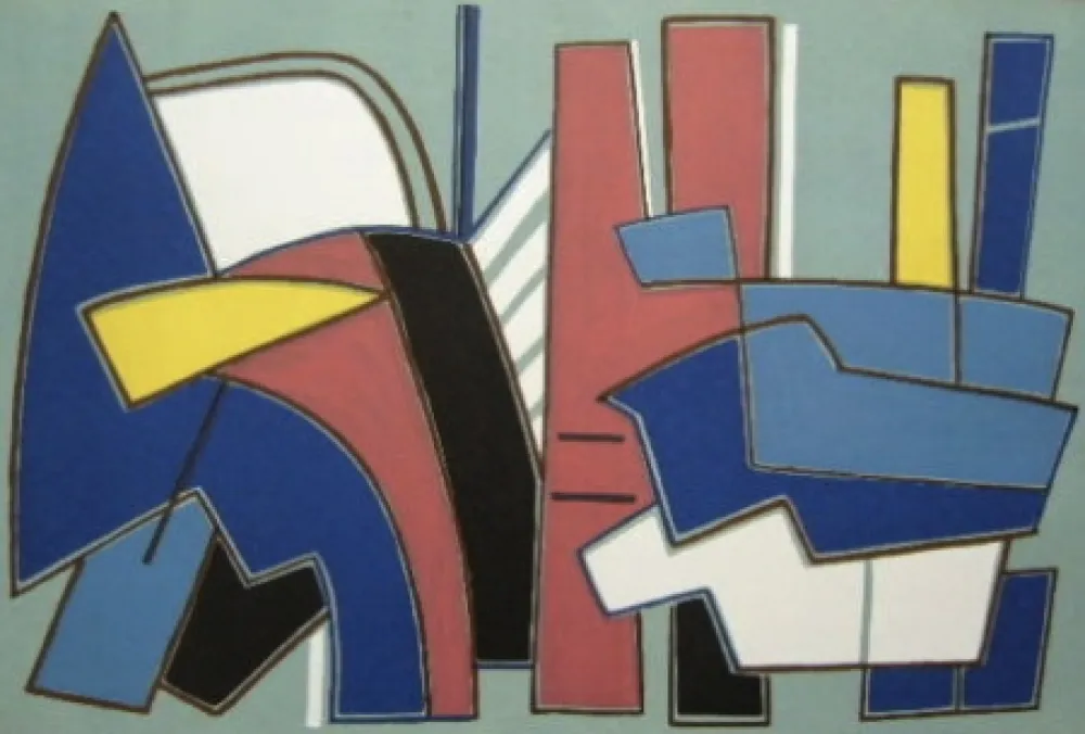 石版画 Magnelli - Composition