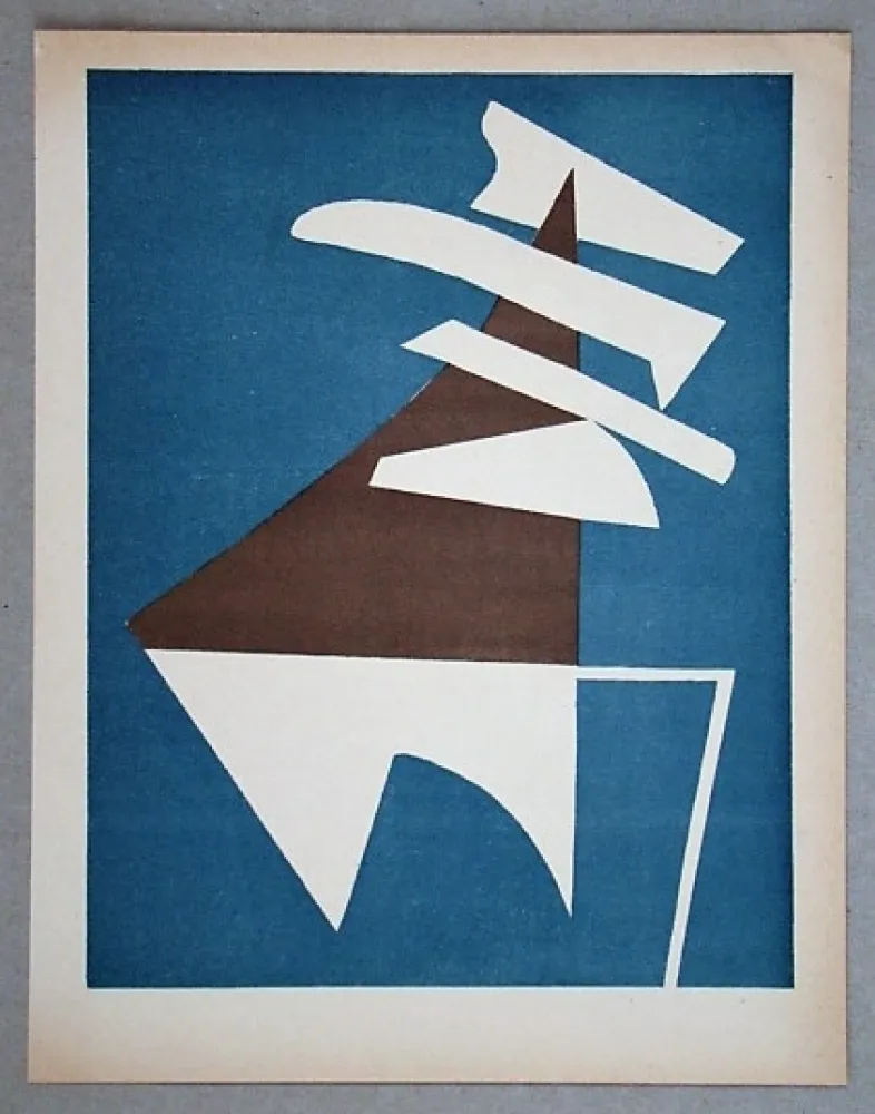 石版画 Magnelli - Composition pour XXe Siècle