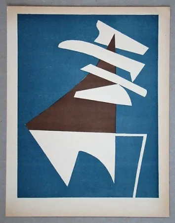 石版画 Magnelli - Composition pour XXe Siècle