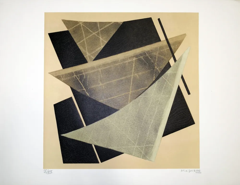 石版画 Magnelli - Composizione 1