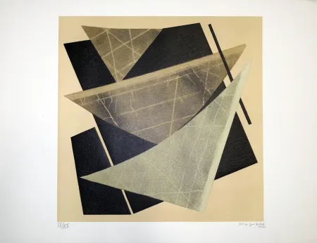 石版画 Magnelli - Composizione 1