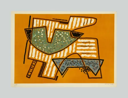 石版画 Magnelli - Composizione