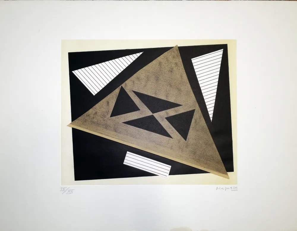 石版画 Magnelli - Composizione 2