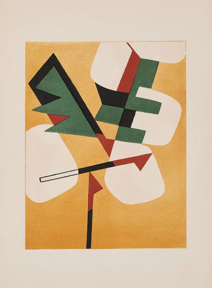 石版画 Magnelli - Jean Arp - Alberto Magnelli & Sophie Taeuber-Arp, Aux Nourritures Terrestres, 1950 