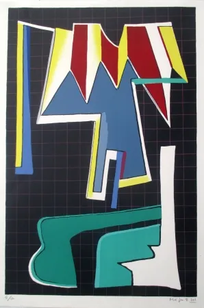 石版画 Magnelli - L'Album de la Ferrage, pl VIII