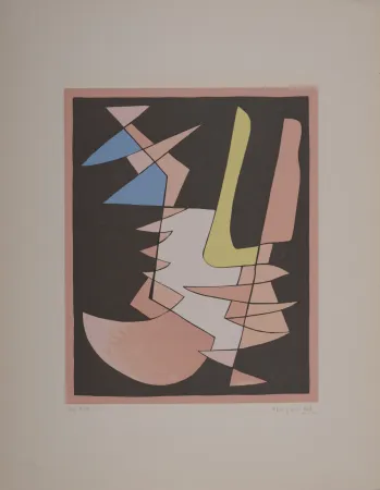 丝网印刷 Magnelli - Opposition, 1953 - Hand-signed