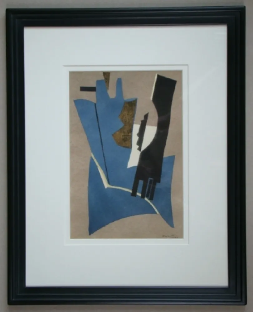 镂版印刷 Magnelli - Papier collé, 1948