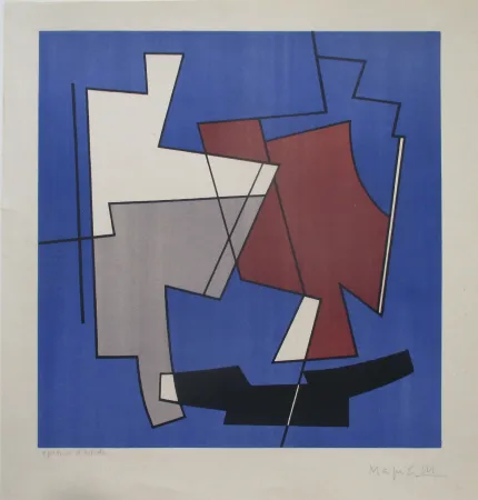 石版画 Magnelli - Sans Titre