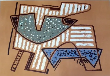 石版画 Magnelli - Sans titre