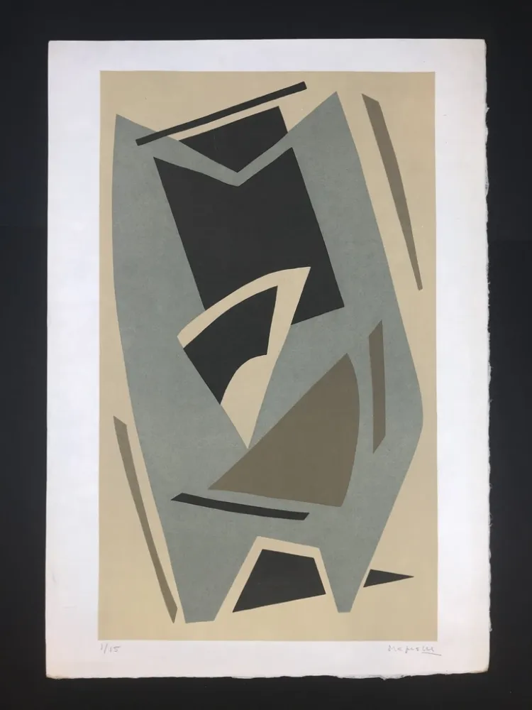 石版画 Magnelli - Senza titolo 