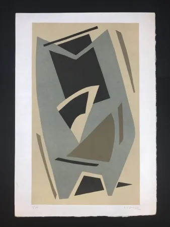 石版画 Magnelli - Senza titolo 