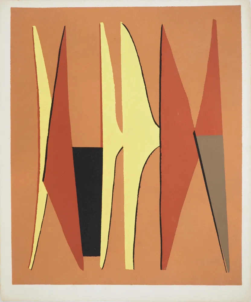 石版画 Magnelli - Trois motifs abstraits