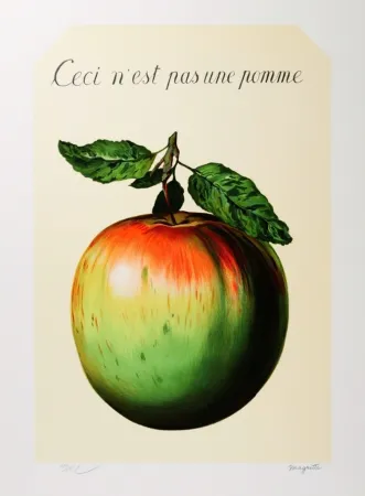 石版画 Magritte - Ceci n'est pas une pomme