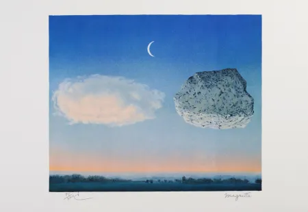 石版画 Magritte - La Bataille de Argonne