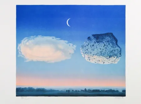 石版画 Magritte - La Bataille de l'Argonne