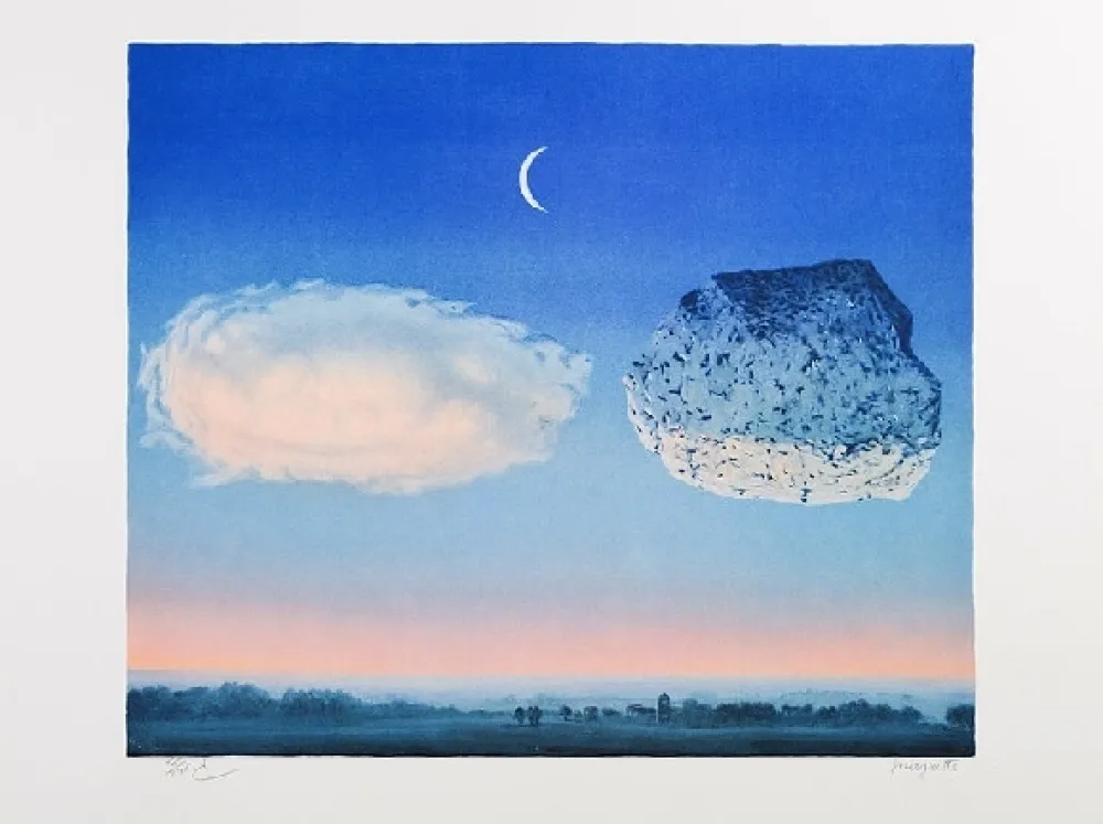 石版画 Magritte - La Bataille de l'Argonne