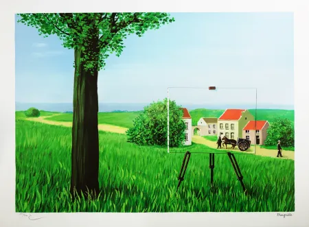 石版画 Magritte - La Belle Captive (The Fair Captive)