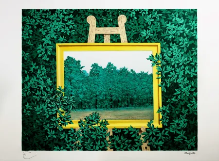 石版画 Magritte - La Cascade (The Waterfall)