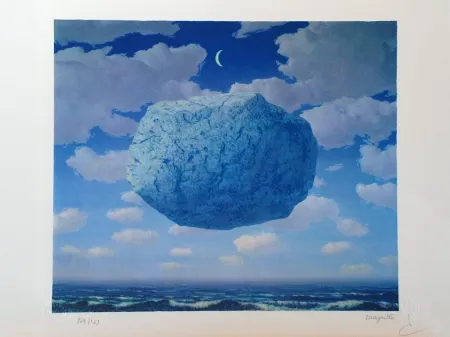 石版画 Magritte - La Flèche de Zénon