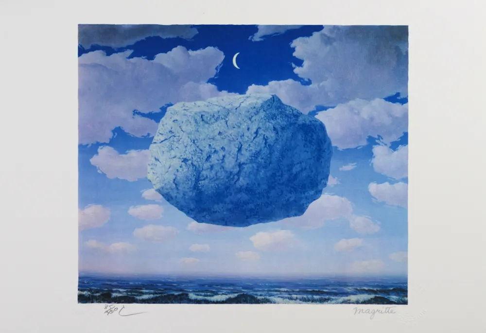 石版画 Magritte - La Flèche de Zénon (Zeno's Arrow)