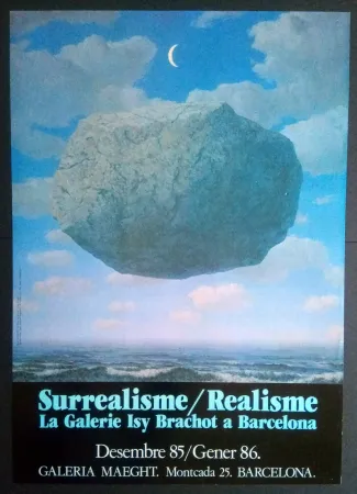 海报 Magritte - LA GALERIE ISY BRACHOT A BARCELONA - MAEGHT 1986 