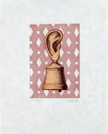 蚀刻版画 Magritte - La leçon de musqiue