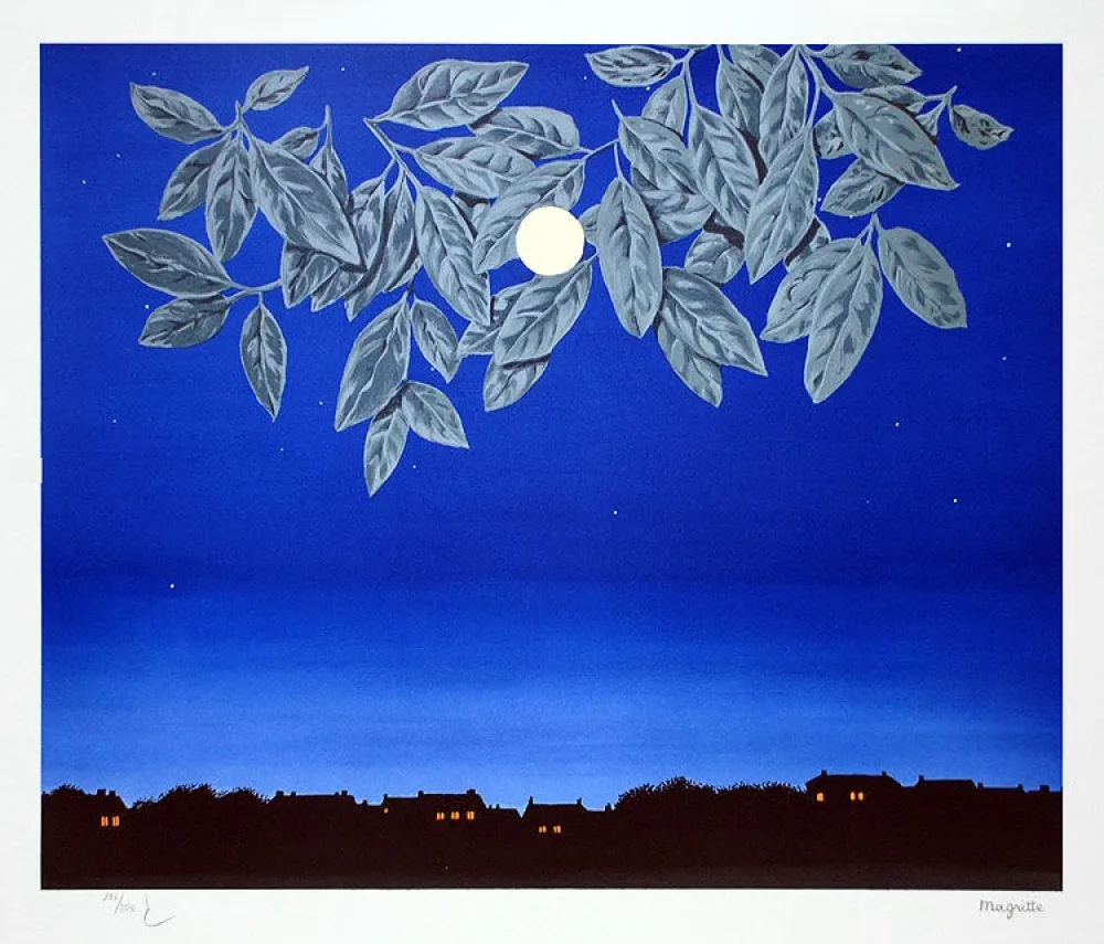 石版画 Magritte - La Page Blanche