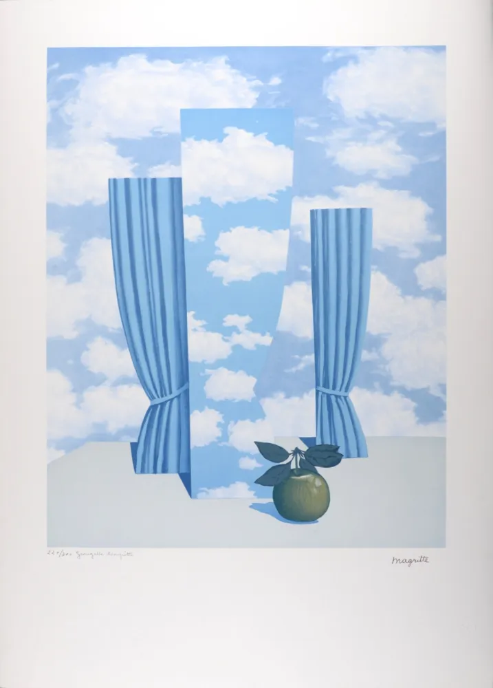石版画 Magritte - La Philosophie et la Peinture : Le Beau Monde, C. 1979