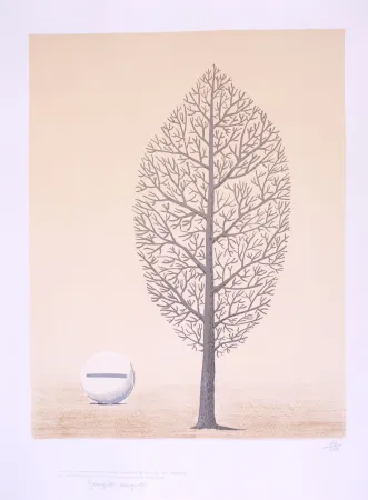 石版画 Magritte - La Recherche de l'Absolu - The research of absolute