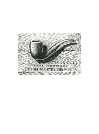 蚀刻版画 Magritte - La trahison des images