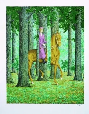 石版画 Magritte - Le blanc-seing, 1965