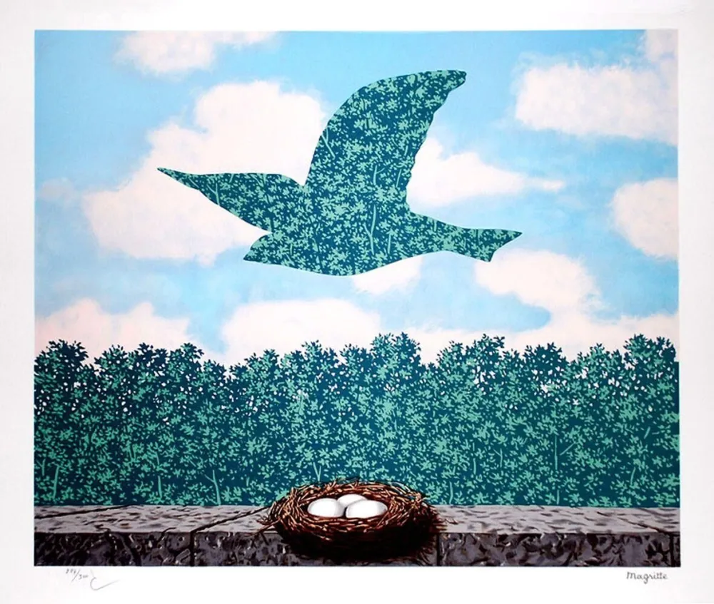 石版画 Magritte - Le Printemps