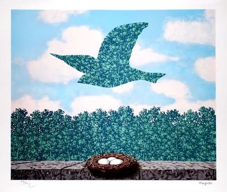 石版画 Magritte - Le Printemps