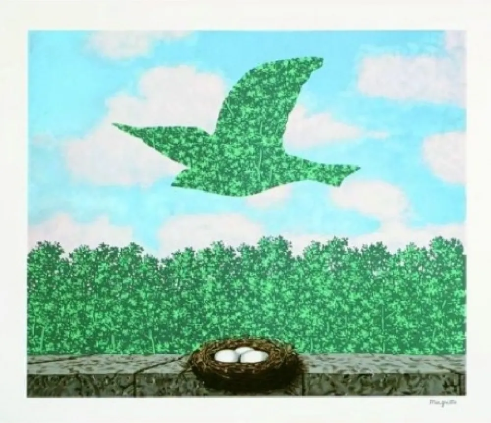 石版画 Magritte - Le printemps, 1965