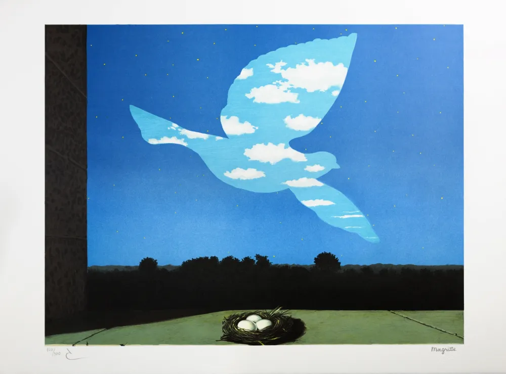 石版画 Magritte - Le Retour (The Return)